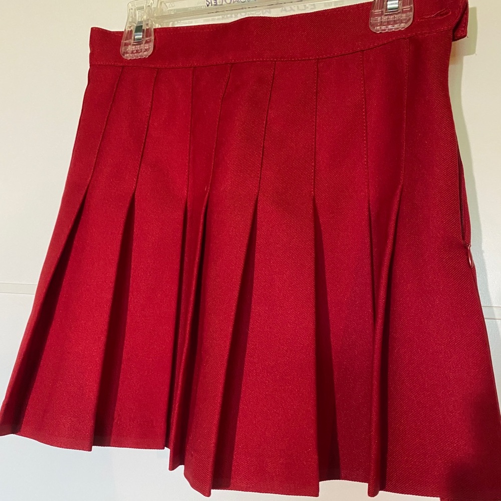 American Apparel - Red Mini / Tennis skirt